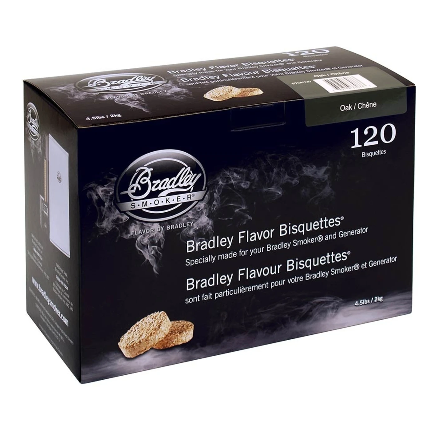 Boîte 120 Bisquettes Chêne - Bradley Smoker 1 Boîte 120 Bisquettes Chêne - Bradley Smoker