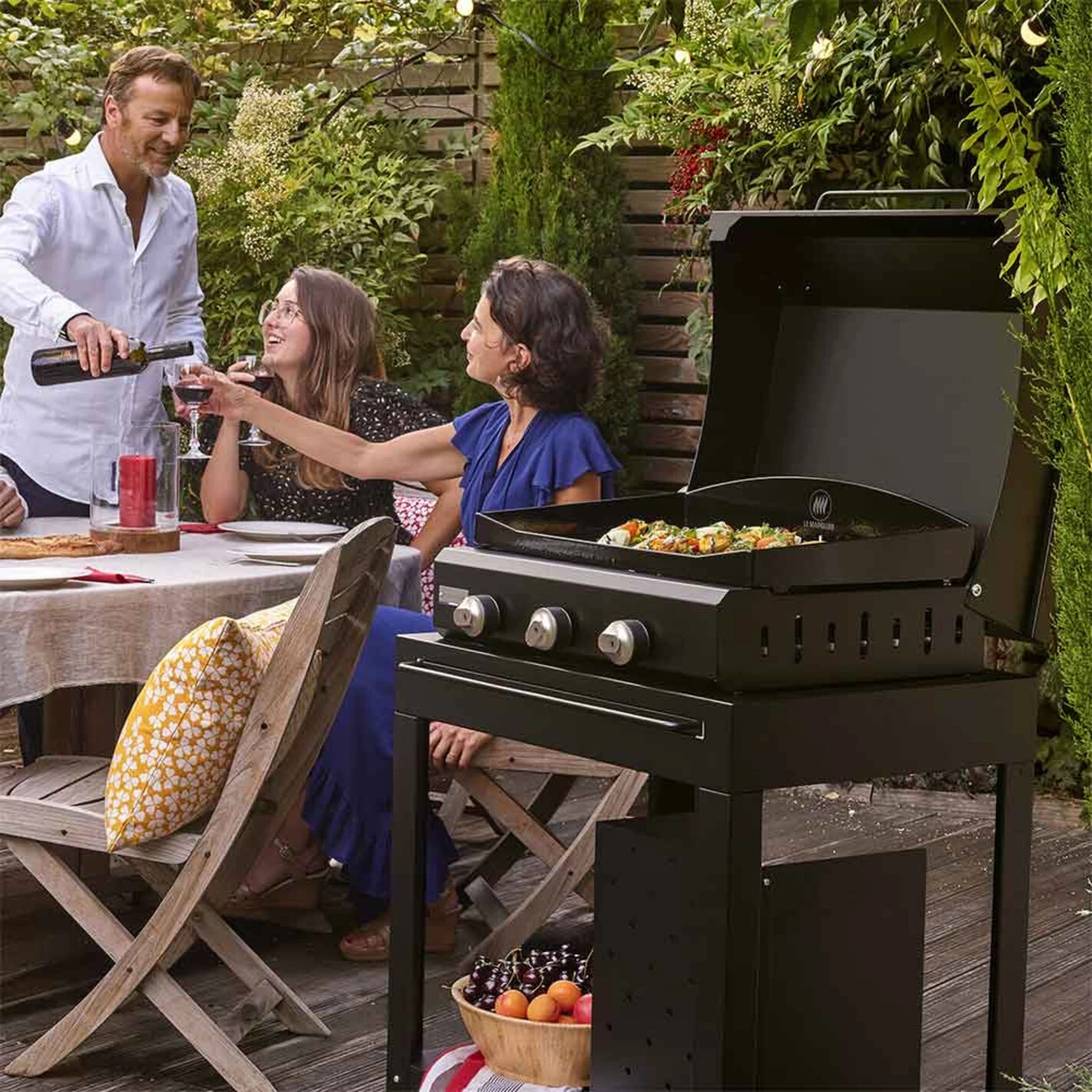 Combo Plancha Gaz Amalia 360 Black Edition (chariot + Capot) - Le Marquier 3 Combo Plancha Gaz Amalia 360 Black Edition (chariot + Capot) - Le Marquier – Image 3