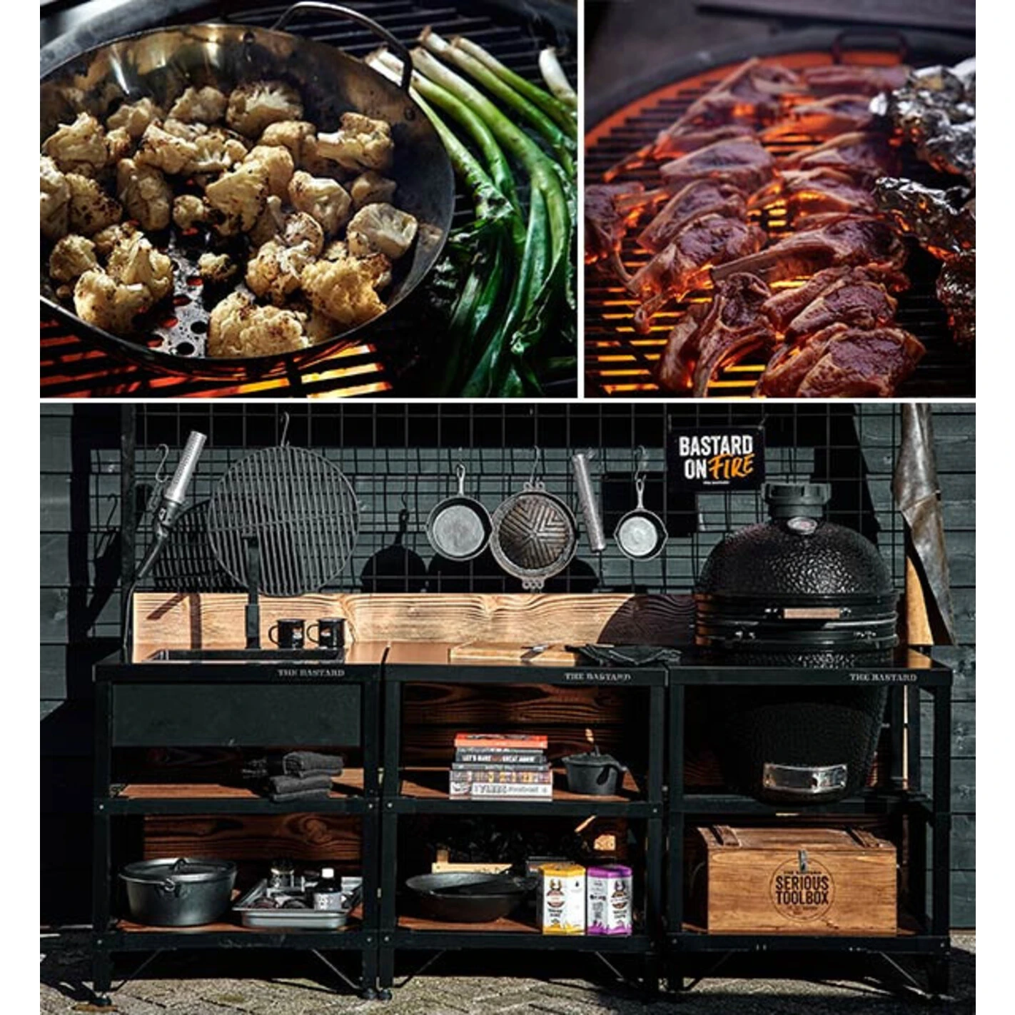 Barbecue Kamado Classic Large à Poser Ø 49 Cm - The Bastard 2 Barbecue Kamado Classic Large à Poser Ø 49 Cm - The Bastard – Image 2