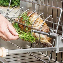 Barbecue Charbon Mendy Inox Marin + Chariot Inox + Tournebroche - Le Marquier -Outdoorchef Promos Boutique mendy inox sur chariot le marquier 3339380167155 3