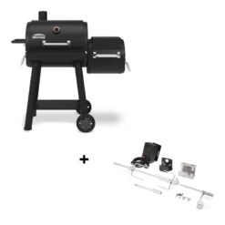 Pack Barbecue Smoke Offset 400 + Rôtissoire - Broil King