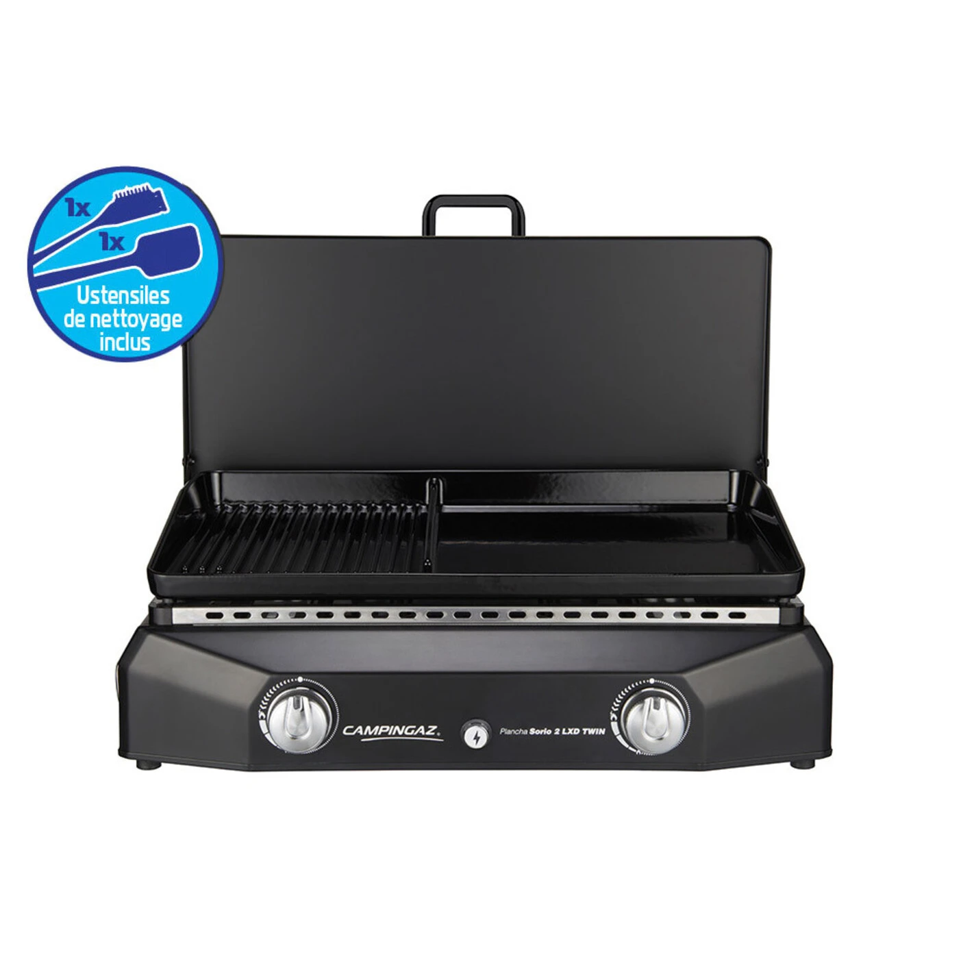 Plancha Gaz Sorio 2 LXD Twin - Campingaz* 1 Plancha Gaz Sorio 2 LXD Twin - Campingaz*